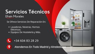 Tecnico Lavadoras, Neveras y equipos hostelería