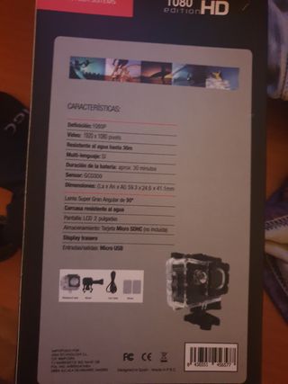 mini cámara acuática.