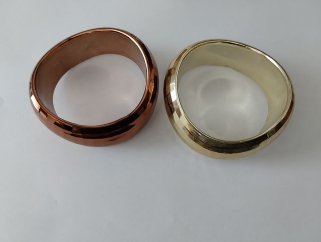 Coppia bracciali ondulati