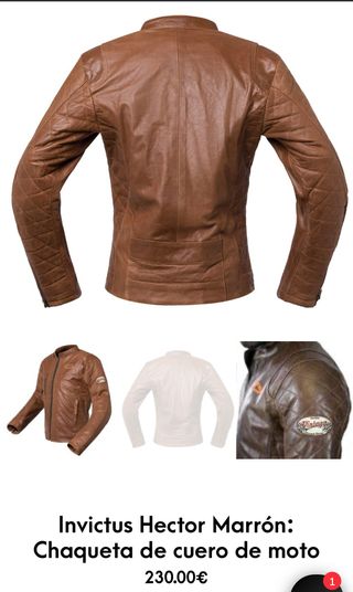 Chaqueta cuero Invictus  (no negociables)