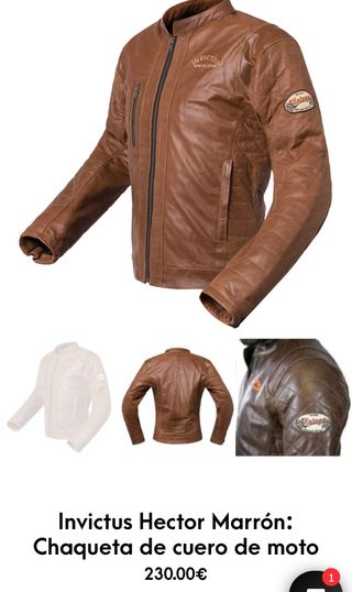 Chaqueta cuero Invictus  (no negociables)