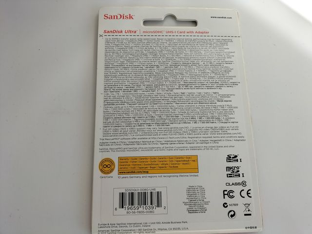 Tarjeta SanDisk Micro SDHC Ultra 8 GB