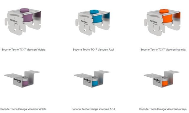 Soportes acusticos, aislamiento acustico.