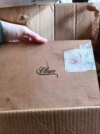 Caja de habanos cubanos de madera antigua