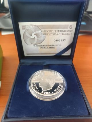 Moneda 10€ Plata EXPO ZARAGOZA 2008