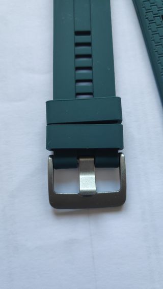 Cinturino smartwatch in silicone verde scuro