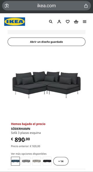 Sofá/esquinera, casi sin uso, como nuevo