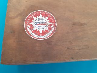 cassetta vini CINZANO vuota del 1957