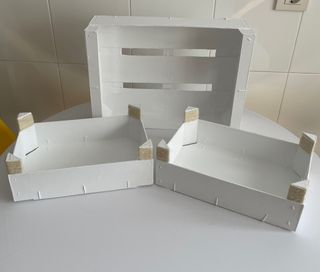 Juego 3 cajas madera