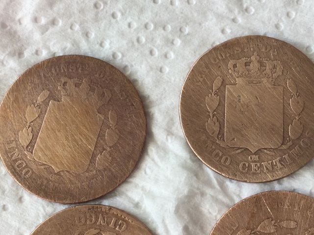 Monedas cinco céntimos Alfonso XII