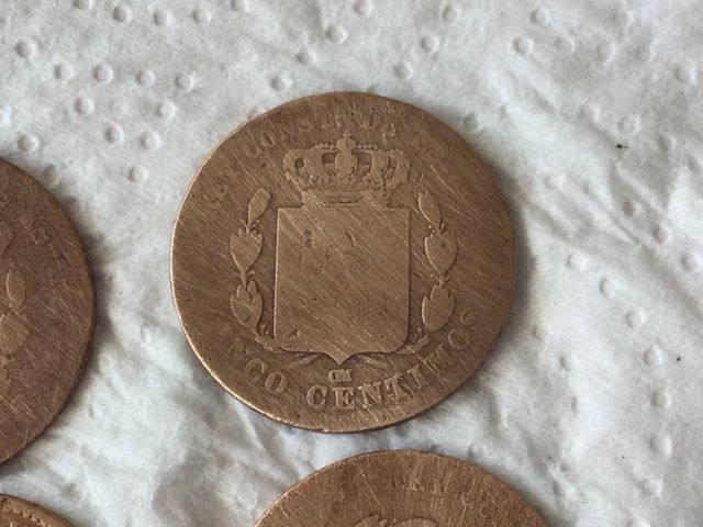 Monedas cinco céntimos Alfonso XII