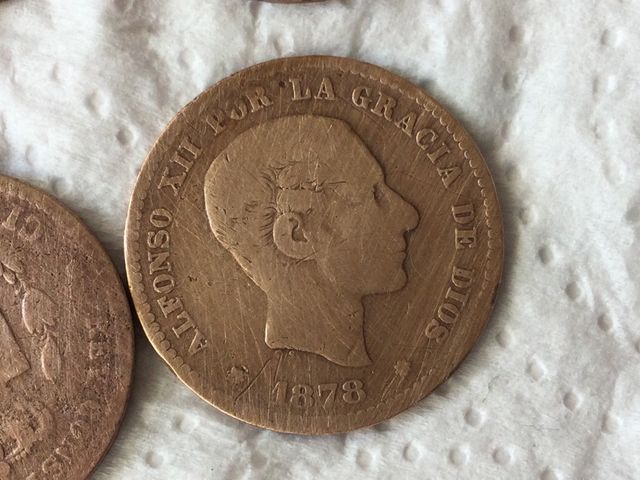 Monedas cinco céntimos Alfonso XII