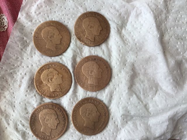 Monedas cinco céntimos Alfonso XII