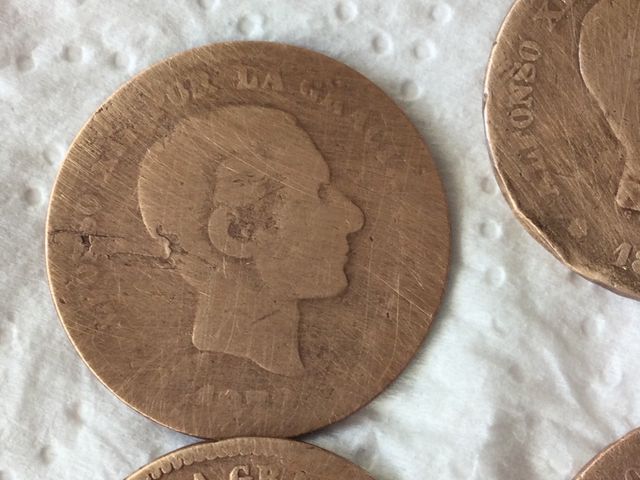 Monedas cinco céntimos Alfonso XII