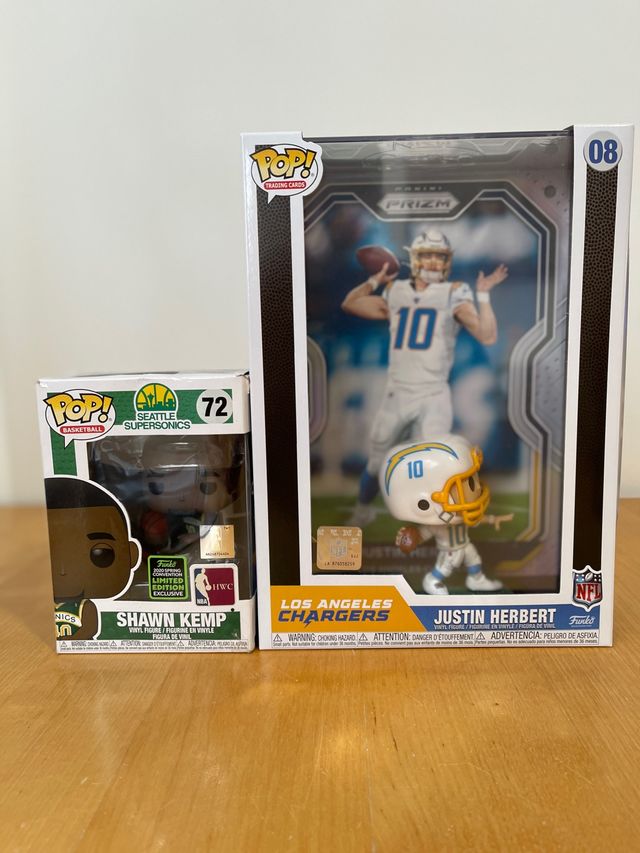 Funko Pop Justin Herbert Prizm Nuevo LA Chargers