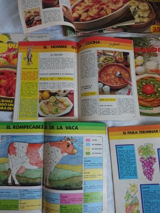 2 LIBROS DE COCINA y 76 revistas Guíacocina