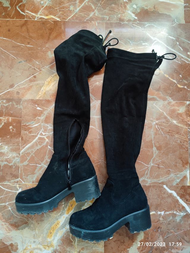 Botas mosqueteras negras n.40