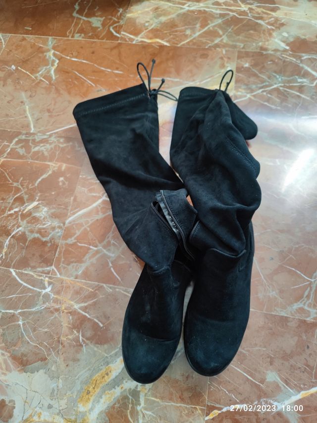 Botas mosqueteras negras n.40