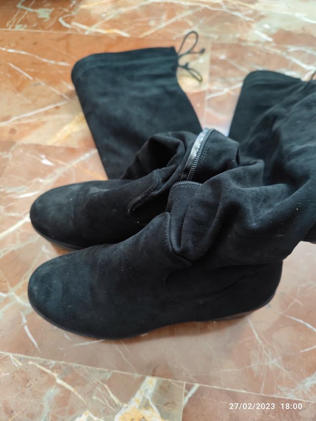 Botas mosqueteras negras n.40