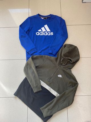 2 Sudaderas de NIKE y ADIDAS