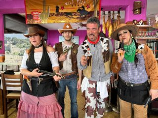 cartel lona Western