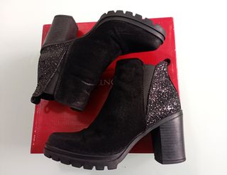 Botines tacón T. 36