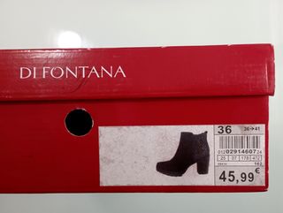 Botines tacón T. 36
