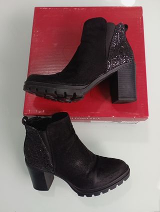 Botines tacón T. 36