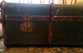 VINTAGE: Precioso baúl antiguo