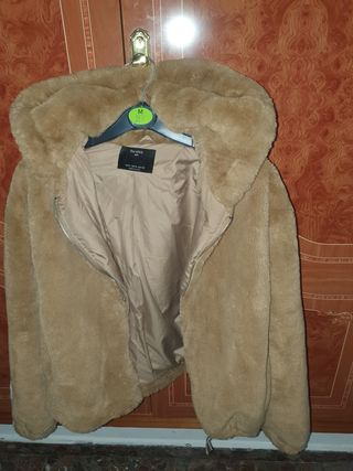 cazadora de pelo marron