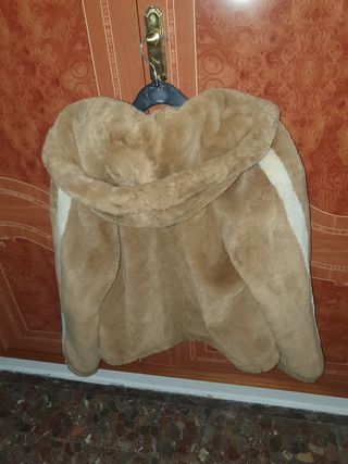 cazadora de pelo marron