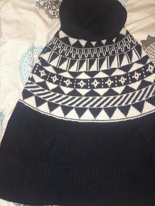 Poncho étnico, talla M 