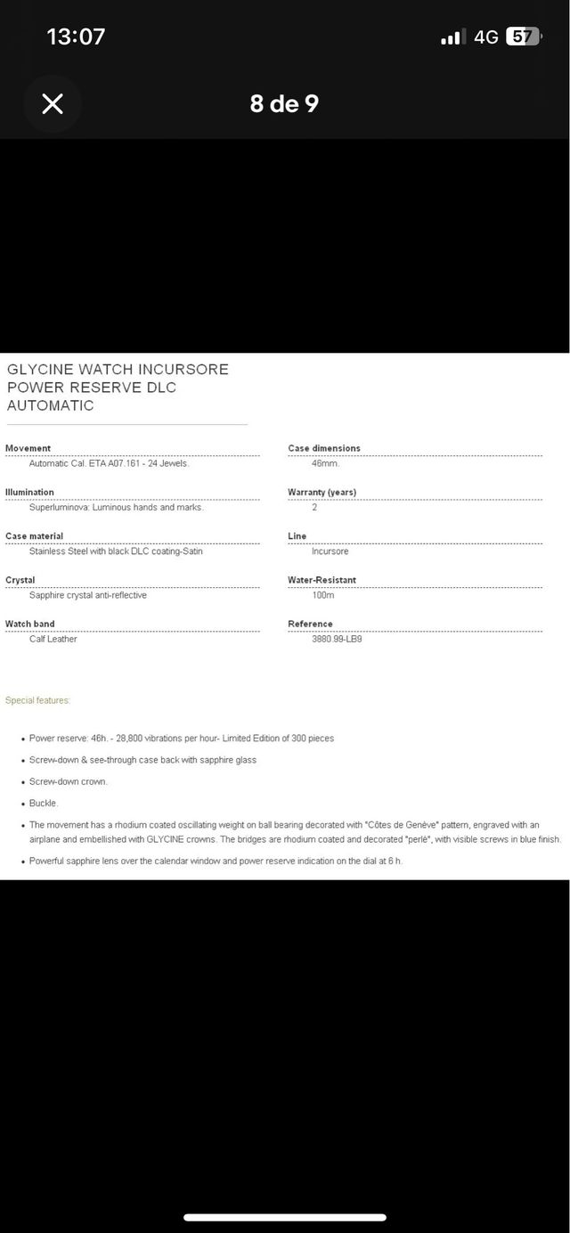 Oferta Glycine Incursore Reserva Marcha Ed Lim