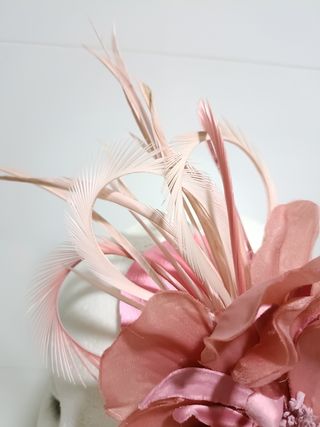 TOCADO DE FLOR ROSA PALO NUDE