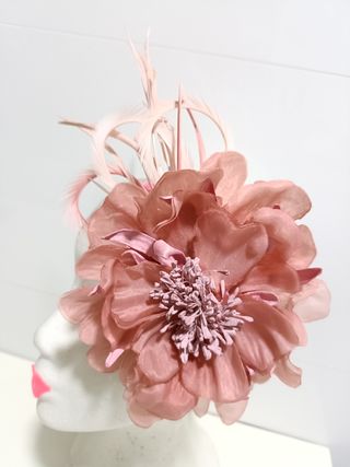 TOCADO DE FLOR ROSA PALO NUDE