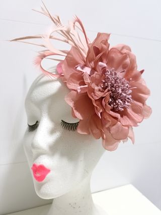 TOCADO DE FLOR ROSA PALO NUDE