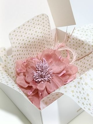 TOCADO DE FLOR ROSA PALO NUDE