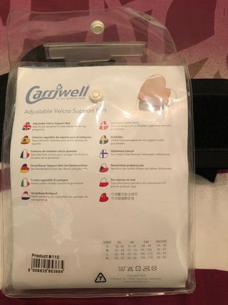 Cinturón regulable embarazo