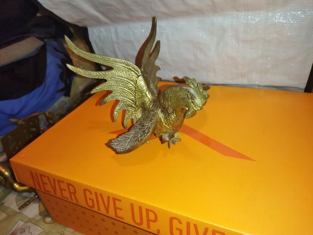 Vecchio gallo da combattimento.. in bronzo