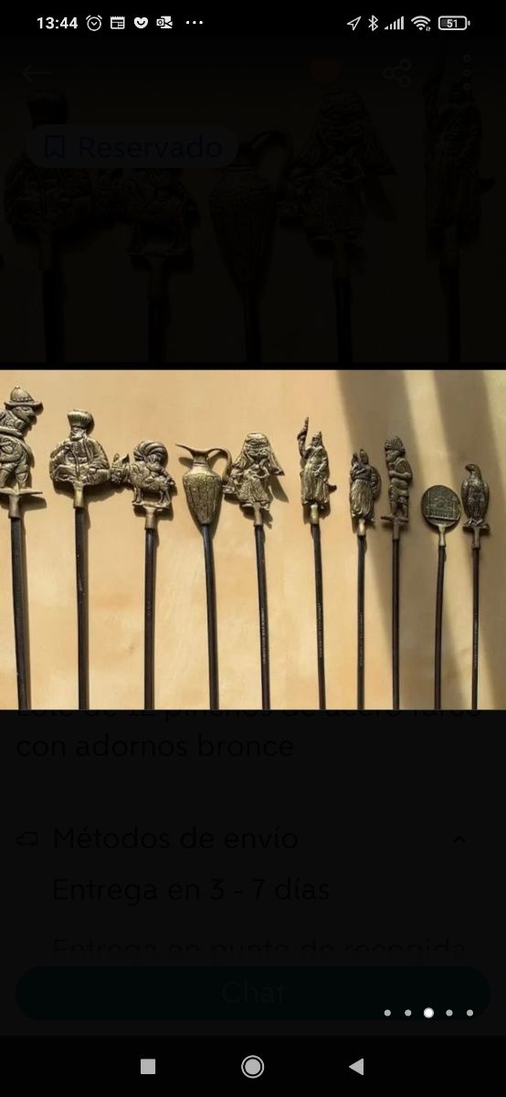 Set di spiedini. Carne turca in bronzo