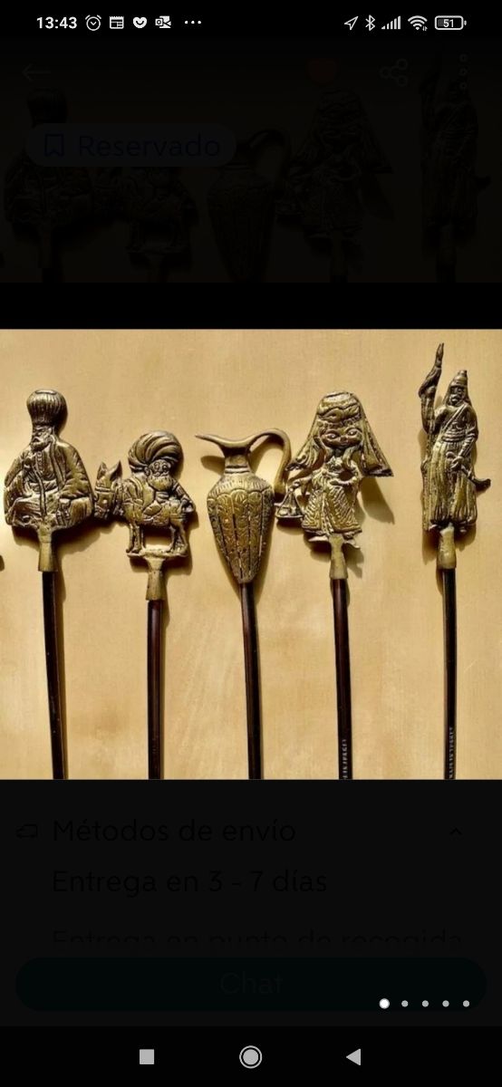 Set di spiedini. Carne turca in bronzo