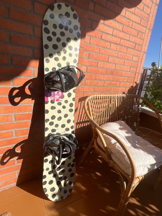 Tabla de Snow y fijaciones Burton