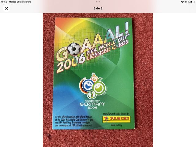 Cromo Messi mundial alemania 2006 Rookie card 106