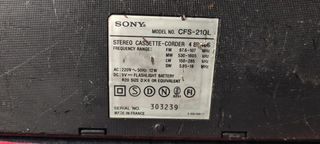 Radio cassette Sony CFS-210L