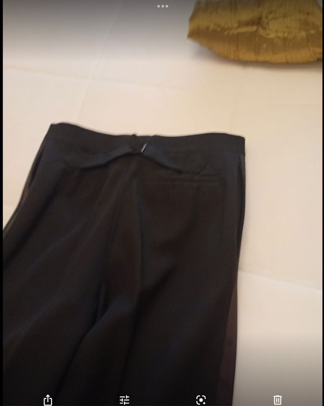 SMOKING COLOR NEGRO CON RASO