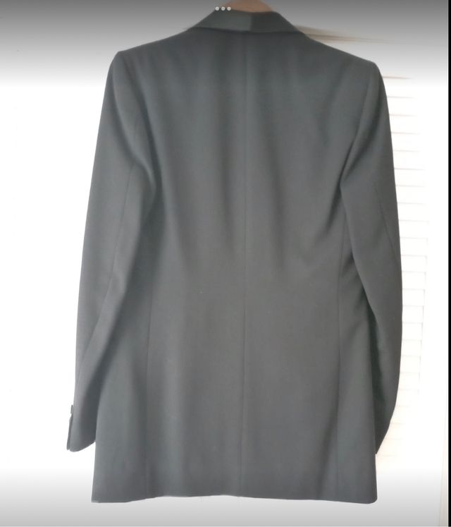 SMOKING COLOR NEGRO CON RASO