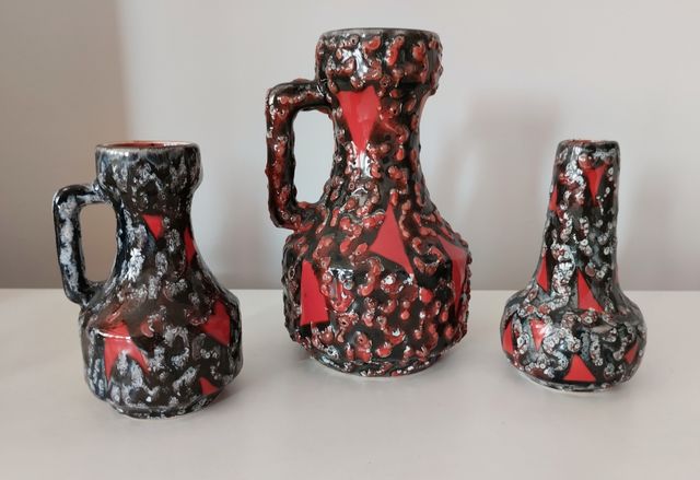 Vasi in ceramica di lava grassa