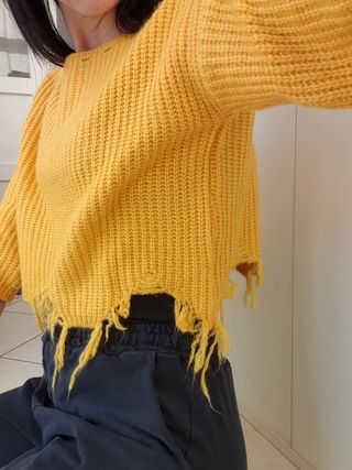 Maglioncino corto giallo