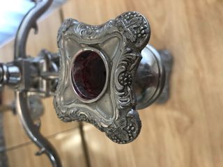 Candelabros victorianos bañados en plata inglesa