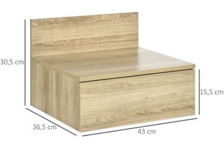 Mesitas noche flotantes roble NUEVAS